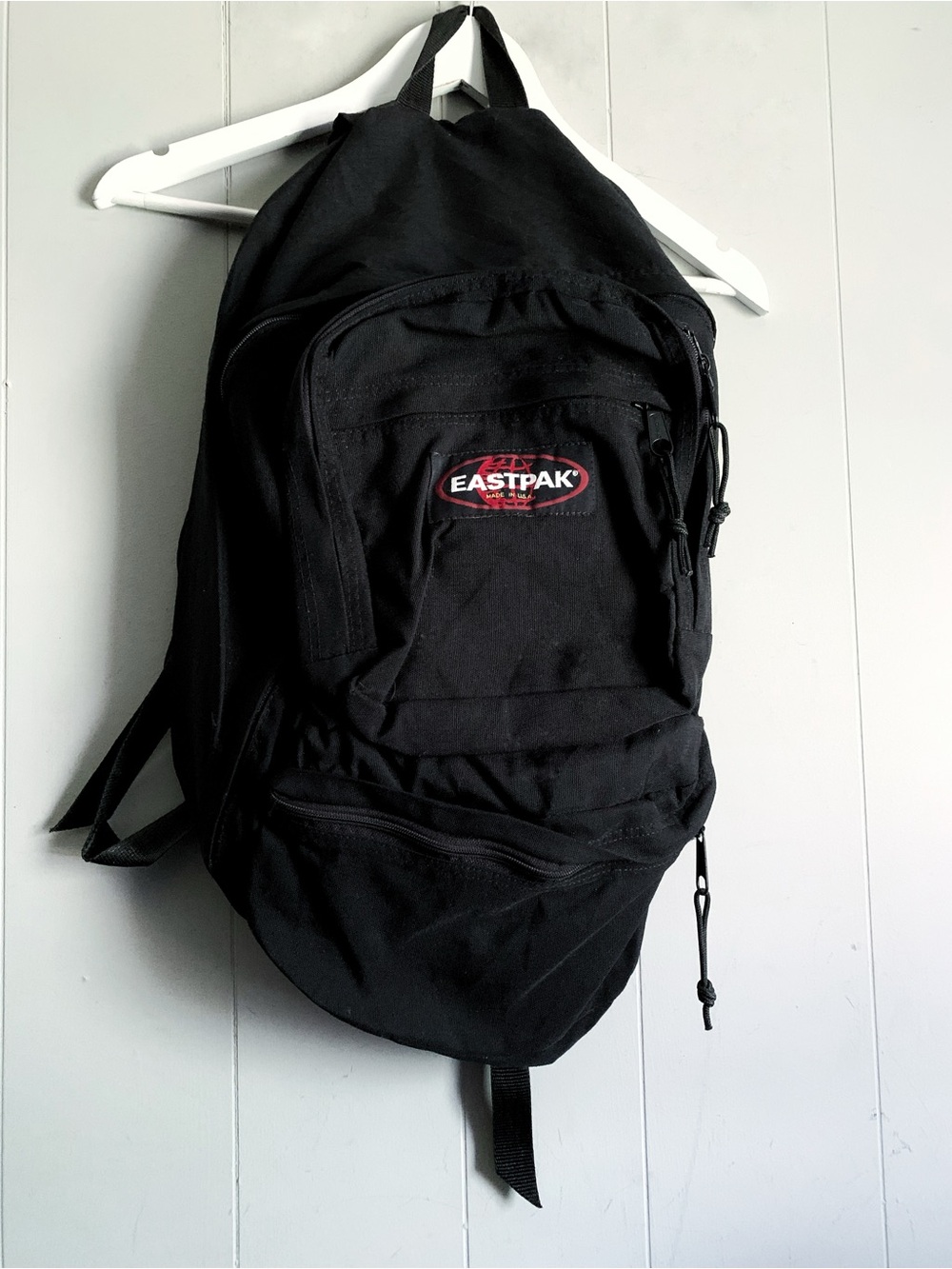 Eastpak Black Men's Everyday Backpack with Logo Patch